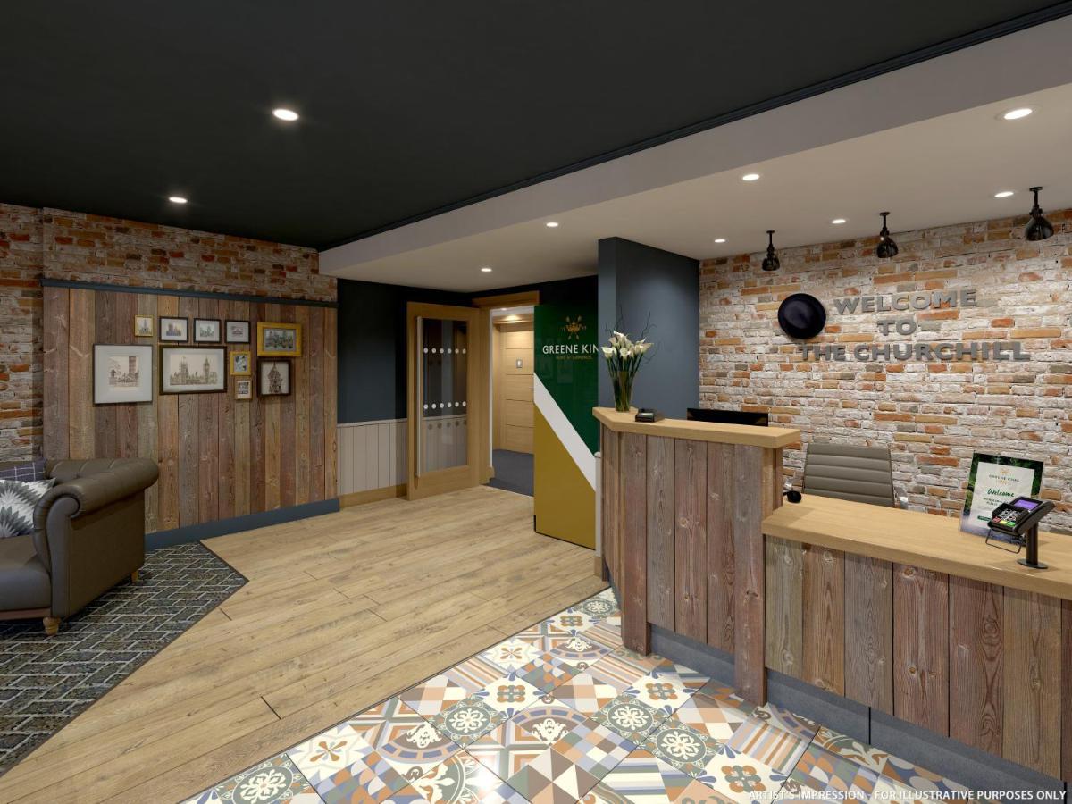The Churchill By Greene King Inns Royal Wootton Bassett Exteriör bild